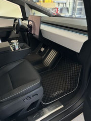 Cybertruck Waterproof Custom Car Mat Cybertruck Floor Mats Leather Front Rear Carpet Liner Cybertruck Car Floor Mats Set