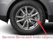 4 Pcs Toyota Caliper Cover 3D Brake Style Disc Toyota Brake Caliper Cover Universal Toyota Caliper Cover