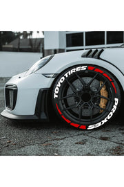 Tire Lettering TOYO TIRES Permanent raised Stickers fits to 16