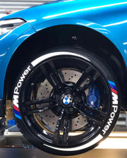 M Power Tire Letters,M Power TIRE STICKERS | Tire Lettering M Power Car Tire Sticker