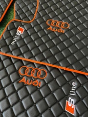 Audi All Models Waterproof Custom Car Audi Floor Mats Leather Front Rear Carpet Liner Audi Car Floor Mats Set