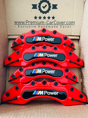 M POWER Brake Caliper Cover 4x Brake Caliper Cover Front Rear Wheels M POWER M3 Caliper Cover