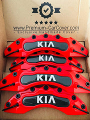 4 Pcs Kia Caliper Cover 3D Brake Style Disc Kia Brake Caliper Cover Universal Kia Caliper Cover