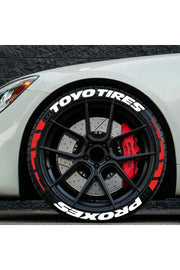 Tire Lettering TOYO TIRES Permanent raised Stickers fits to 16