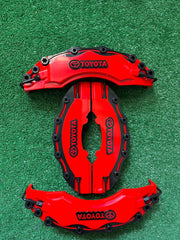 4 Pcs Toyota Caliper Cover 3D Brake Style Disc Toyota Brake Caliper Cover Universal Toyota Caliper Cover