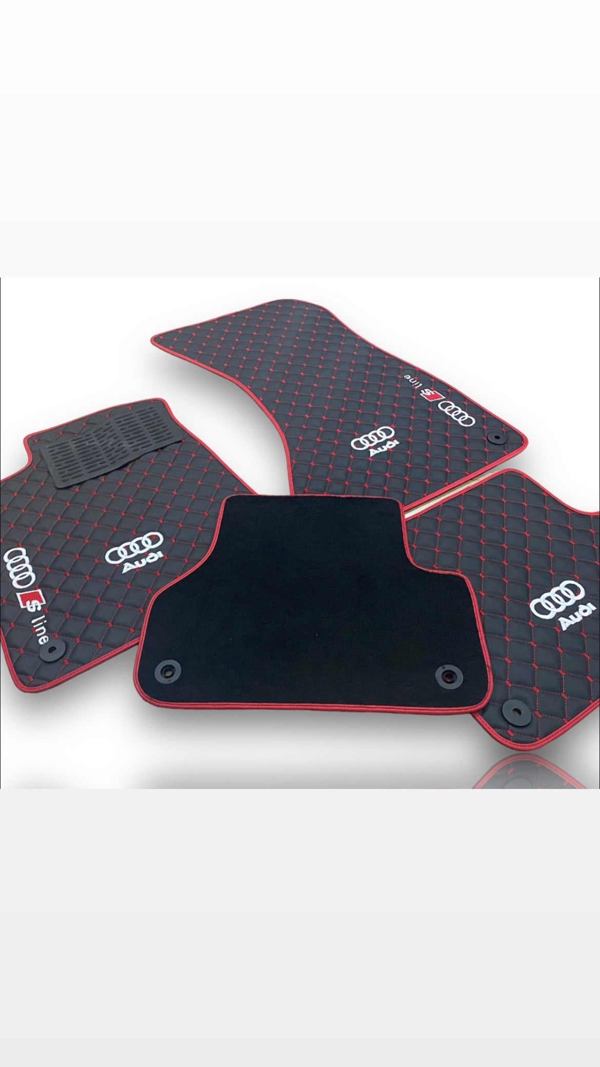 Audi 80 (All Models) Car Mats Set Audi Waterproof Leather Custom Car Mat Set Tailor Fit