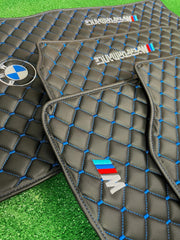 BMW M PERFORMANCE E91 (All Models) Car Floor Mats Set All BMW M PERFORMANCE model Waterproof Custom Car Mat Set M Performance Logo Custom Car Mats