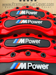 M POWER Brake Caliper Cover 4x Brake Caliper Cover Front Rear Wheels M POWER M3 Caliper Cover