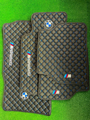 BMW M PERFORMANCE E46 (All Models) Car Floor Mats Set All BMW M PERFORMANCE model Waterproof Custom Car Mat Set M Performance Logo Custom Car Mats