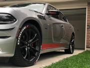 Tire Lettering DODGE Permanent raised Stickers fits to 16