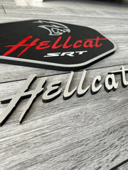 Hellcat Wall Decor Hellcat Wood Sign Hellcat Motor Vehicle Wall Plaque Hellcat Wall Art