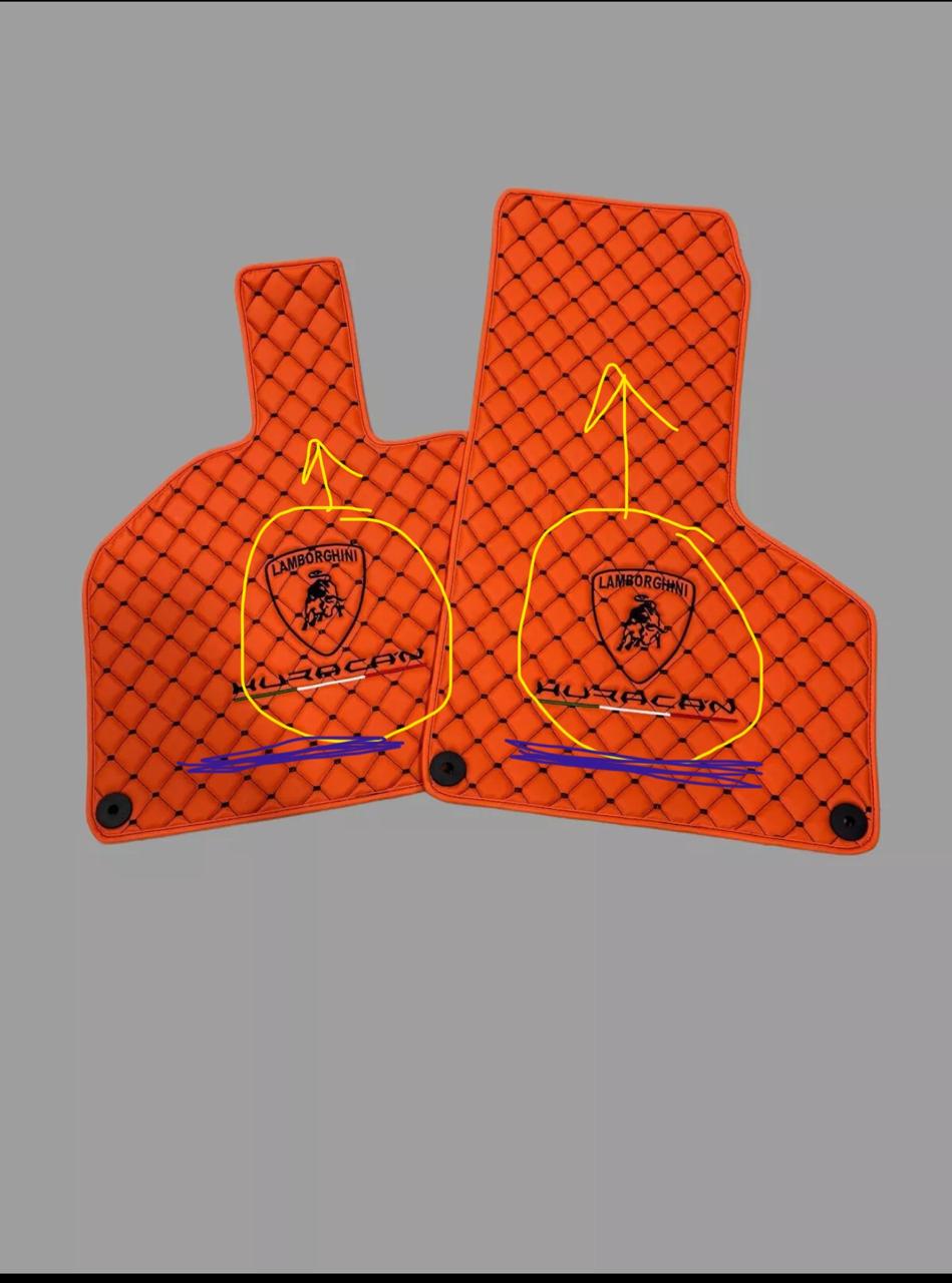 Lamborghini Huracan Waterproof ALL Model Custom Car Lamborghini Floor Mats Leather Front Rear Carpet Liner Lamborghini CAR Floor Mats
