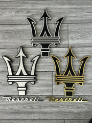 Maserati Wall Decor Maserati Wood Sign Maserati Motor Vehicle Wall Plaque Maserati Wall Art