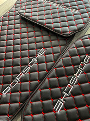 Porsche All Models Waterproof Custom Car Porsche Floor Mats  Leather Front Rear Carpet Liner Porsche Car Floor Mats Set