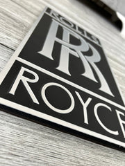 Rolls Royce Wall Decor RR Wood Sign Rolls Royce Motor Vehicle Wall Plaque Rolls Royce Wall Art
