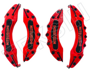 4 Pcs MitsuBishi Caliper Cover 3D Brake Style Disc MitsuBishi Brake Caliper Cover Universal MitsuBishi Caliper Cover