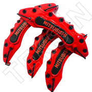 4 Pcs MitsuBishi Caliper Cover 3D Brake Style Disc MitsuBishi Brake Caliper Cover Universal MitsuBishi Caliper Cover