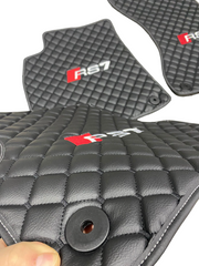 Audi RS7 All Models Waterproof Custom Car Audi RS7 Floor Mats Leather Front Rear Carpet Liner Audi RS7 Car Floor Mats Set