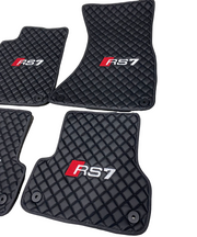 Audi RS7 All Models Waterproof Custom Car Audi RS7 Floor Mats Leather Front Rear Carpet Liner Audi RS7 Car Floor Mats Set