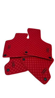 Audi All Models Waterproof Custom Car Audi Floor Mats Leather Front Rear Carpet Liner Audi Car Floor Mats Set