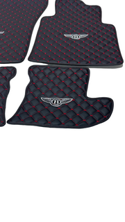Bentley All Models Waterproof Custom Car Bentley Floor Mats Leather Front Rear Carpet Liner Bentley Car Floor Mats Set