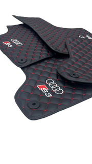 Audi S3 All Models Waterproof Custom Car Audi S3 Floor Mat Leather Front Rear Carpet Liner Audi S3 Car Floor Mats Set