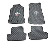 Ford Mustang Waterproof ALL Model Custom Ford Mustang Floor Mat Leather Front Rear Carpet Liner Mustang CAR Floor Mats