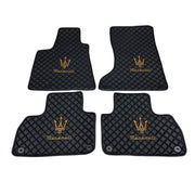 Maserati Levante Custom Car Floor Mats Leather Front Rear Carpet Liner Maserati Levante Car Floor Mats Set