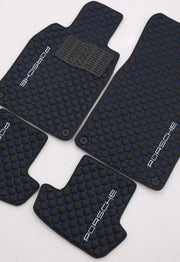 Porsche All Models Waterproof Custom Car Porsche Floor Mats  Leather Front Rear Carpet Liner Porsche Car Floor Mats Set