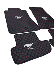 Ford Mustang Waterproof ALL Model Custom Ford Mustang Floor Mats Leather Front Rear Carpet Liner Ford Mustang CAR Floor Mats