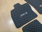 Audi RS3 All Models Waterproof Custom Car Audi RS3 Floor Mat Leather Front Rear Carpet Liner Audi RS3 Car Floor Mats Set