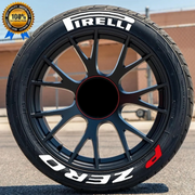 Tire Lettering Pirelli P Zero Permanent raised Stickers fits to 16