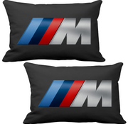 Bmw M3 2PCS Luxury Car Neck Pillow Black And Wooden Logo Car Pillow M3 Pillow