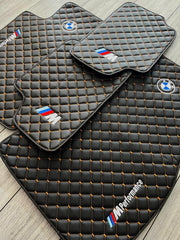 BMW M3 All Models Waterproof Custom Car M3 Floor Mats Leather Front Rear Carpet Liner BMW M3 Car Floor Mats Set