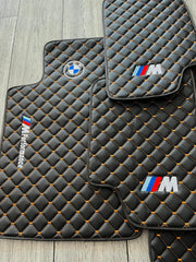 BMW M3 All Models Waterproof Custom Car M3 Floor Mats Leather Front Rear Carpet Liner BMW M3 Car Floor Mats Set