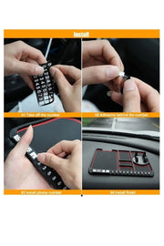 Multifunctional Non Slip Car Torpedo Mat Car Car Parking Number Holder Phone Holder