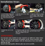 Brake Caliper Cover Nissan Caliper Cover Nissan Caliper Cover RED Caliper Cover for ALL Nissan +16inch