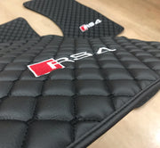 AUDI RS4 Car Floor Mats Set All AUDI RS4 Models Waterproof Custom Car mat set Tailor FitRS4 Car Floor Mats