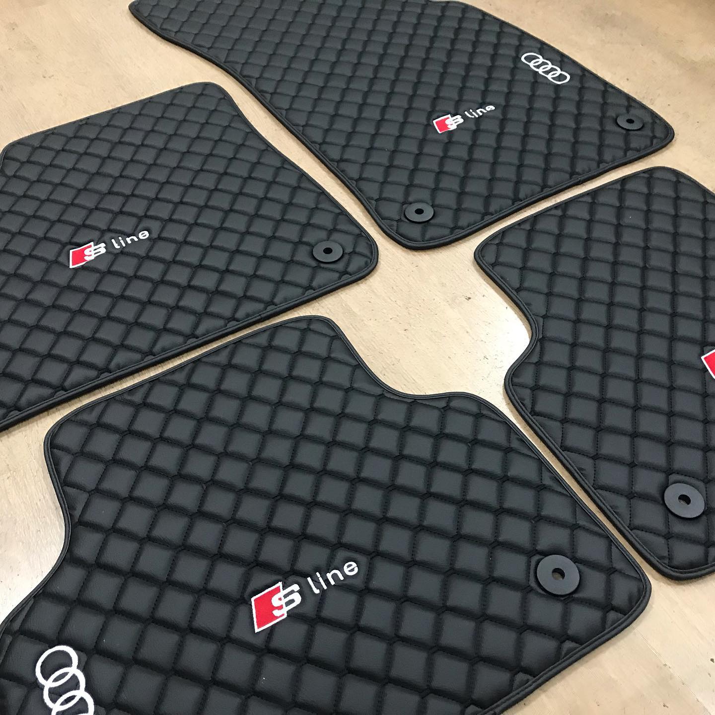 AUDI SLINE Car Floor Mats Set All AUDI SLINE Models Waterproof Custom Car mat set Audi Tailor Fit Mats Set