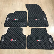 AUDI SLINE Car Floor Mats Set All AUDI SLINE Models Waterproof Custom Car mat set Audi Tailor Fit Mats Set