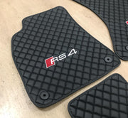 AUDI RS4 Car Floor Mats Set All AUDI RS4 Models Waterproof Custom Car mat set Tailor FitRS4 Car Floor Mats