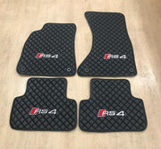 AUDI RS4 Car Floor Mats Set All AUDI RS4 Models Waterproof Custom Car mat set Tailor FitRS4 Car Floor Mats
