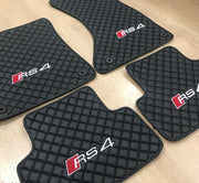 AUDI RS4 Car Floor Mats Set All AUDI RS4 Models Waterproof Custom Car mat set Tailor FitRS4 Car Floor Mats